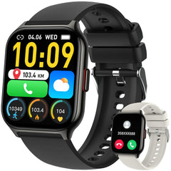 Smartwatch with fitness tracking, call features, and colorful display for active lifestyles