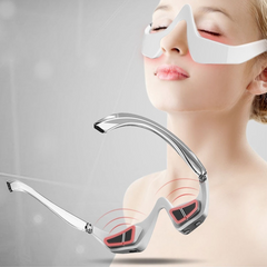 Eye massager with red light therapy for relaxation and eye care