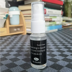 20ml alcohol-free lens & LCD cleaning liquid spray for electronics, no alcohol, superclean
