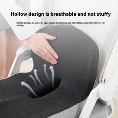 Breathable hollow design office chair cushion for comfort and ventilation