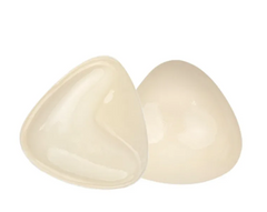 Cream-colored silicone bra inserts for lift and shape, ideal for gift giving