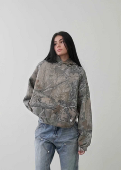 Women's camouflage hoodie with graphic print, cozy oversized fit, perfect for casual wear or gifting