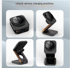 Multi-angle wireless charger for phones with adjustable positions