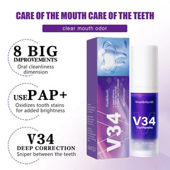West&Month V34 Toothpaste for bright teeth & fresh breath, 30ml bottle with box, oral care solution