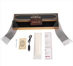 Magic Wand gift set with USB charger, instructions, and velvet box for kids' magic tricks