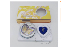Heart-shaped pendant necklace with gift box and fortune messages, perfect for family gifts