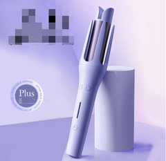 Purple hair curler with sleek design, modern styling tool for effortless curls, gift for her
