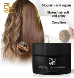 Coconut oil hair mask for nourishing, repairing, and conditioning hair to make it soft and shiny